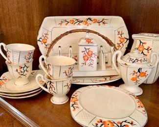 Parts of Vintage Breakfast Set from Japan