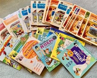 Vintage Show N Tell 45's with Slides & Books