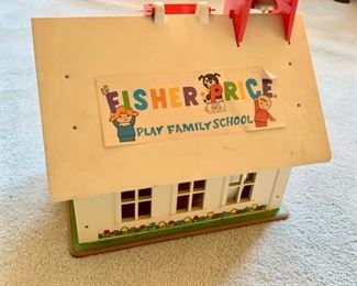 Vintage Fisher-Price Play Family School