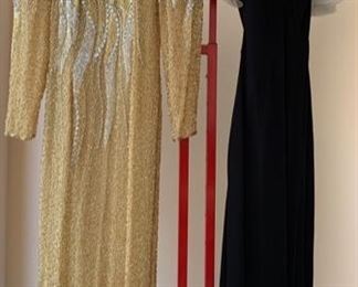 "Dynasty" Style Gowns, Krystal & Alexis