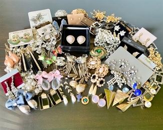 Fun Vintage 80's Big Earrings