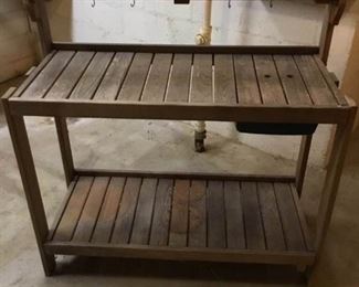 Wooden Potting Bench