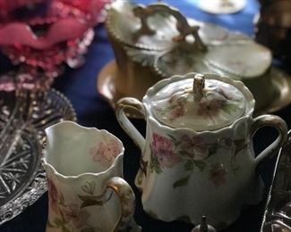 Lovely Haviland sugar and cream porcelain set