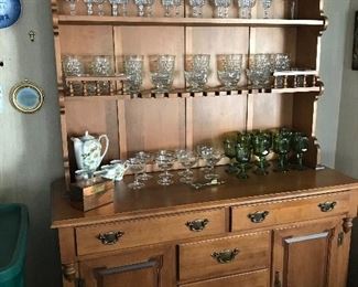 Love this Tel City Buffet and Hutch. Wonderful stemware.