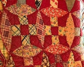 Look at this stunning hand done quilt