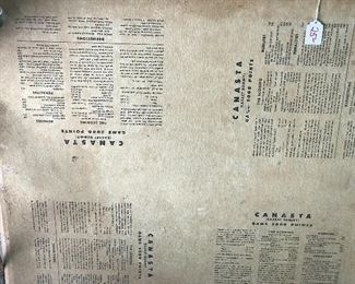 Canasta Game Table