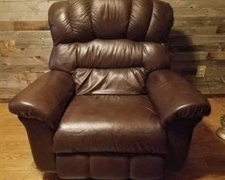 Large leather lazy boy recliner. 