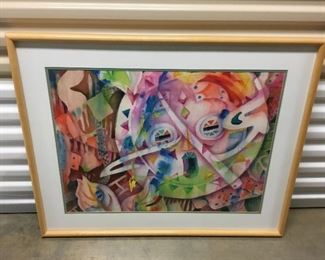 7.  Artist signed - Mailande Turner  - 37"W  30"H, original watercolor