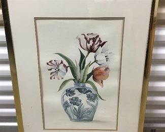 13.  Floral print - 23"w x 31"h