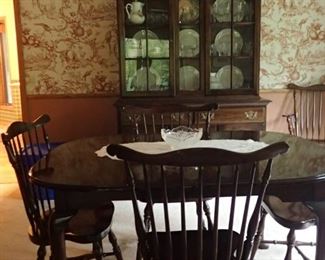 COLONIAL TABLE - CHAIRS - HUTCH