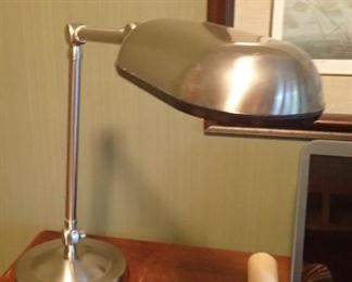 SILVER DESK LAMP