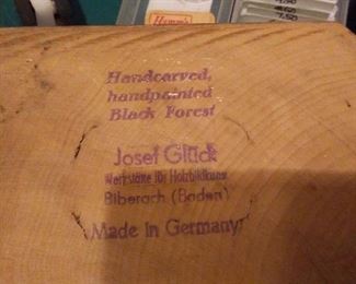 JOSEF GLUCK CARVED COUPLE DANCING