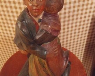 JOSEF GLUCK CARVED COUPLE DANCING