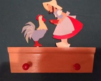 GERMAN PAINTED SHELF
