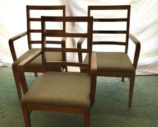 3 armed Oak Ridge original chairs. Available.