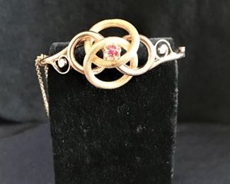Victorian 12k rose gold love Know bracelet. Real not costume. Sold.