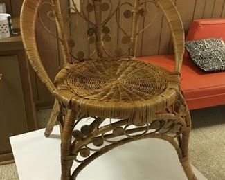 Wicker chair. Available.