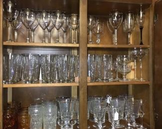 Just a sample of all the beautiful glassware. Lots still available.