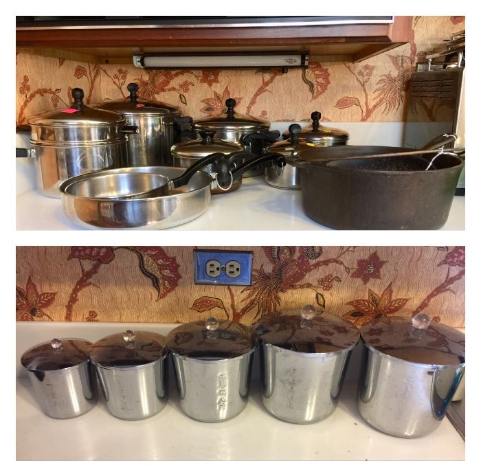 Pots & pans; vintage Everedy canister set (sold)