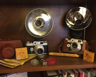 vintage Argus  C44 cameras with flash