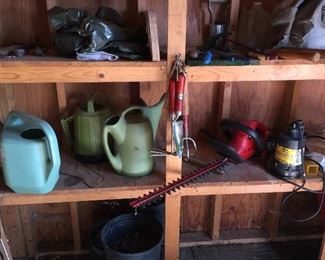 watering cans, Craftsman  hedge trimmer