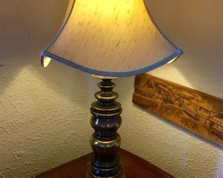 Vintage solid brass lamp