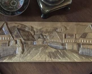 carved wood picture from Slovakia