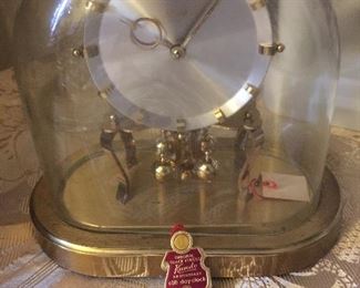 Vintage Kundo 400-Day, Oval Dome Kieninger & Obergfell Anniversary Clock Germany