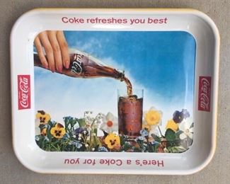 1961 "Coke Refreshes You Best" Tray