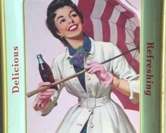 1957 "Umbrella Girl" Coca Cola Tray