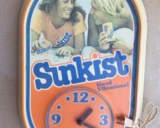 1960's Sunkist Clock