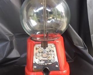 1950's Round Glass Globe Bubble Gum Machine 