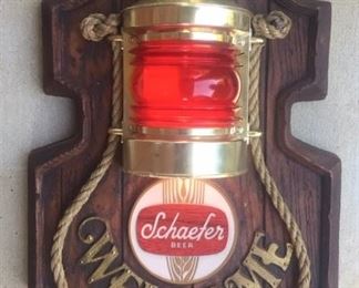 1960's Light Up Schaefer Beer Sign
