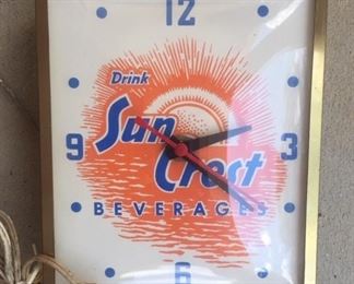 1960's Swihart Sun Crest Clock