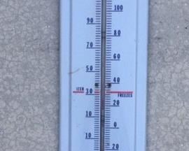 1950's Prestone Anti-Freeze Porcelain Thermometer(36"x9")