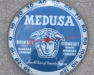 1960's Medusa Pam Thermometer(12" Diameter)