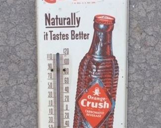 1950's Orange Crush Thermometer(15"x6") 