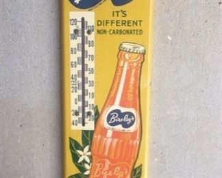 1950's Bireley's Tin Thermometer "Got a Minute"(16"x4")