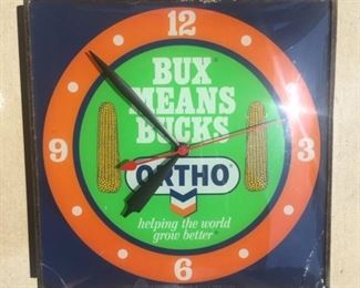 1960's Ortho Backlit Clock by Pam(15"x15")