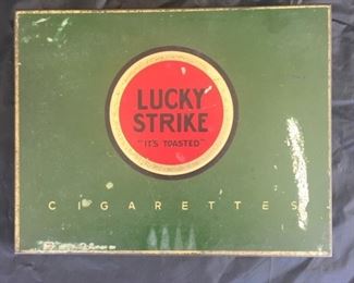 Old Lucky Strike Tin Cigarette Case