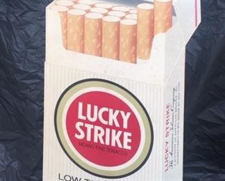 1970's Lucky Strike Cardboard Counter Sign(9"x17")