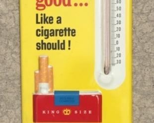 Winston Cigarette Advertising Thermometer(6"x13")