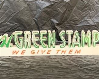 S&H Green Stamps Plastic Counter Sign(15"x3")