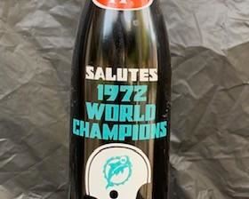 1972 Miami Dolphins World Champions Unopened Dr. Pepper Bottle