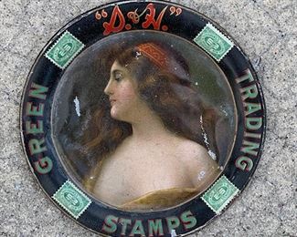 1906 S&H Green Stamps Tip Tray(4" Diameter)