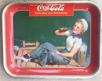 1940 "Sailor Girl" Coca Cola Tray 
