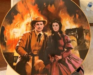 Gone with the Wind Collectors Plates plus Sound of Music and Norman Rockwell