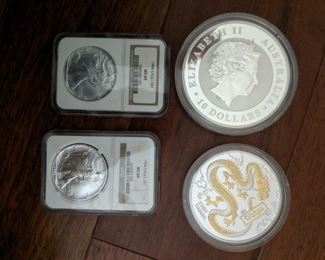 Silver US coins