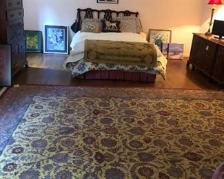 Large rug and bedroom set