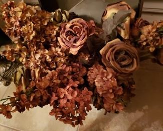 Silk flowers in autumn colors. Perfect for fall decor